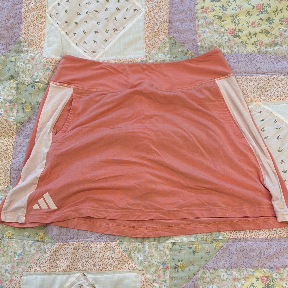 Adidas Peach Athletic Skirt with Pockets